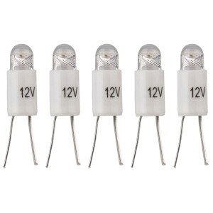 12 Volt Warm White LED Bi-pin Style Lamp for Marantz Sansui Kenwood Yamaha Sony 5 Pack